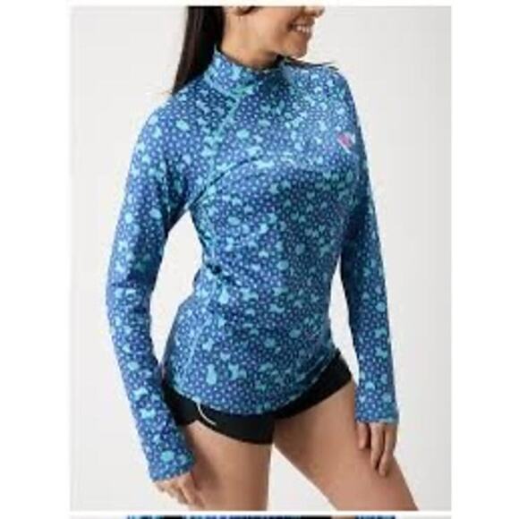 Rabbit Women's EZ Zip 2.0 Nouvean Navy Geo Pullover Size XS - Picture 1 of 12